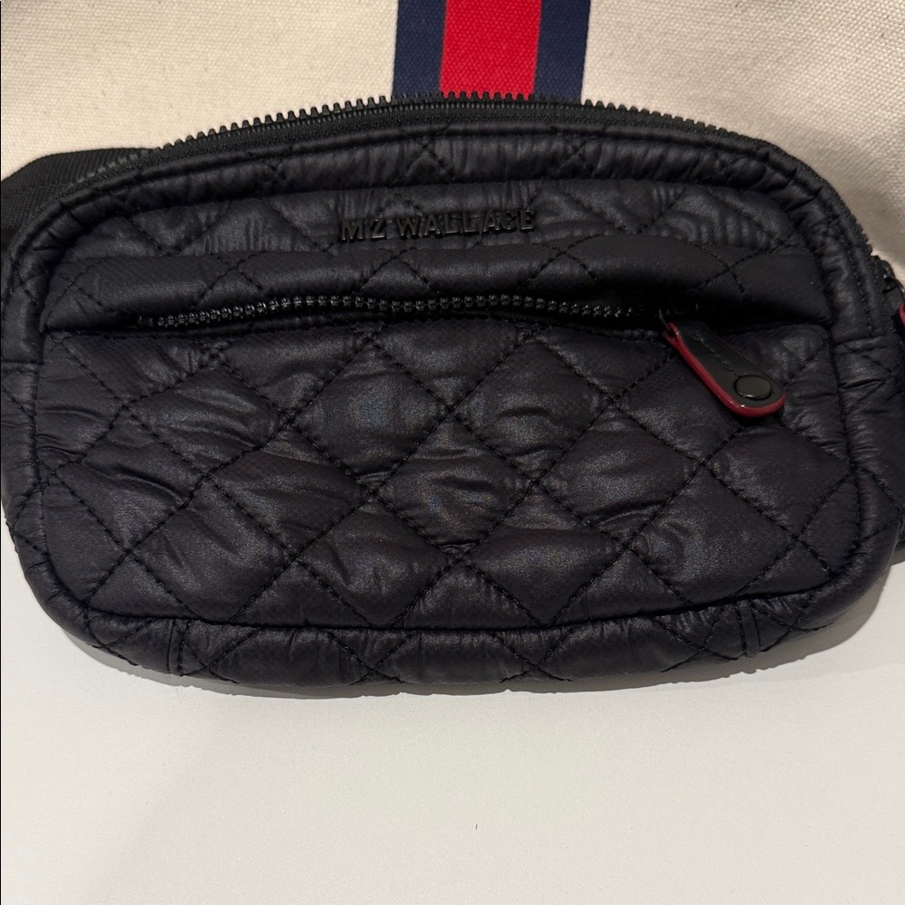 MZ Wallace Black Quilted Crossbody Bag